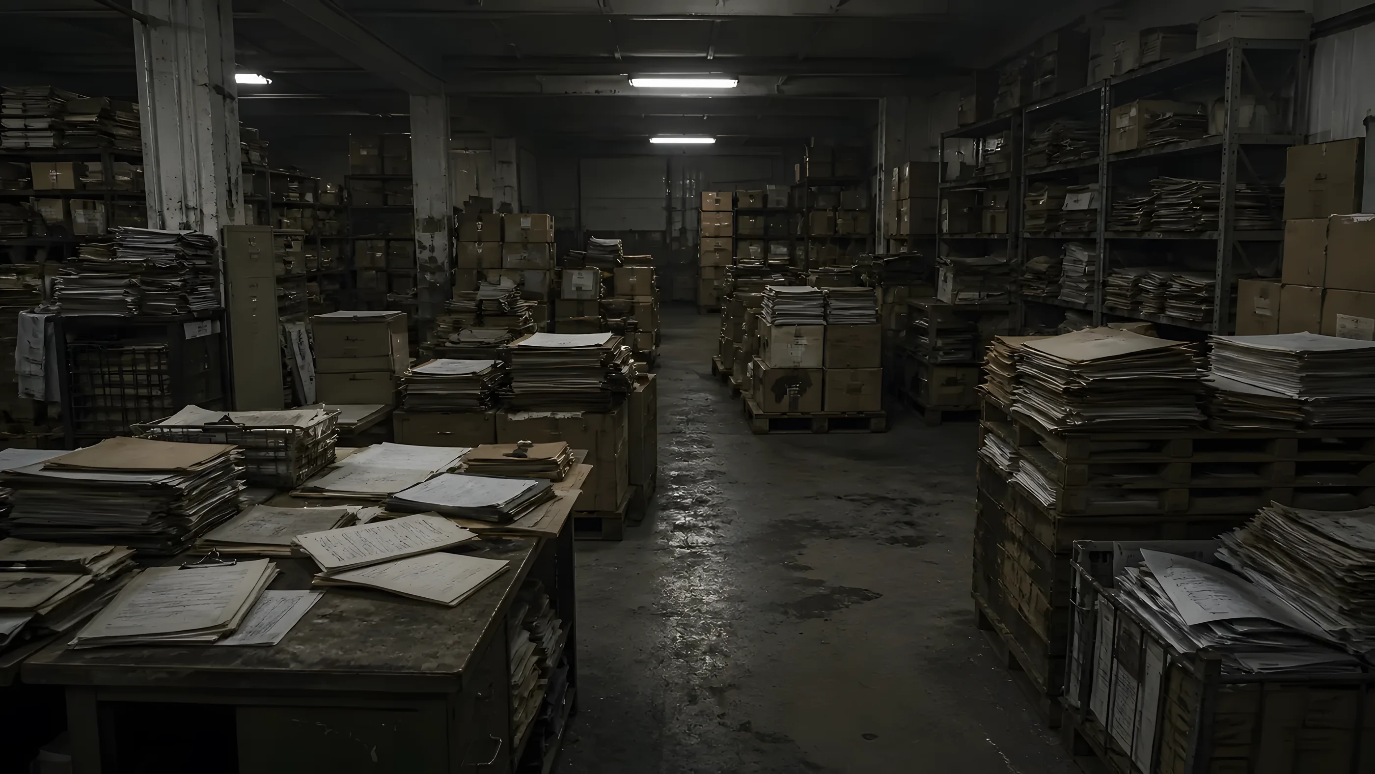 Logistics hub — a dark site relying on estimates without measurement